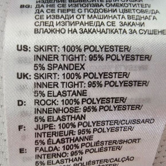 Adidas ClimaCool Golf Tennis Activewear Geo Patterned Woven Skort 10.5" Sz 8 - Picture 11 of 16